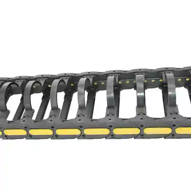 48*175 mm reinforced nylon customized cable chain with arched frame for air tunnel pipes