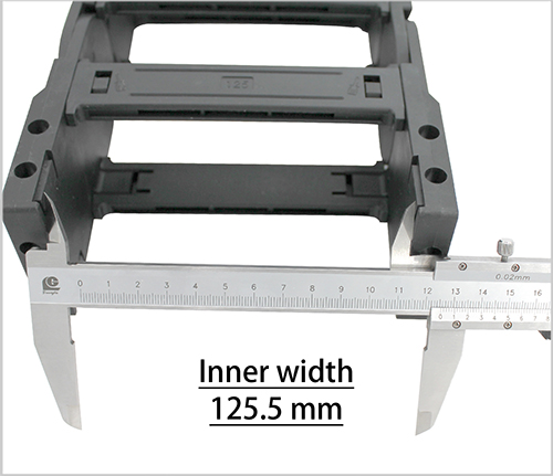 45*125 mm SK nylon open bridge type nylon drag chain