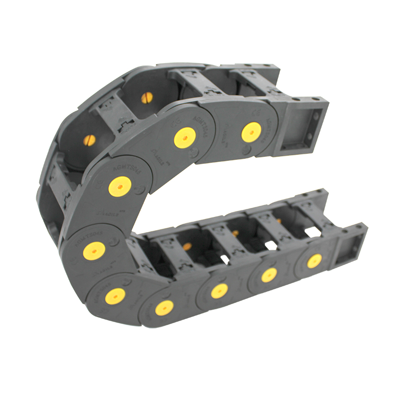 45*75 mm MTS open bridge type nylon cable carrier for cnc